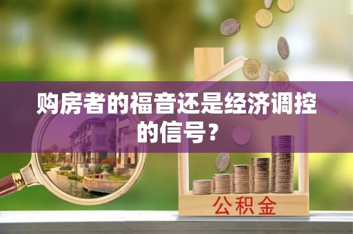 武宁购房者的福音还是经济调控的信号？