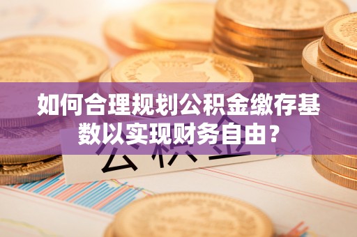 武宁如何合理规划公积金缴存基数以实现财务自由？