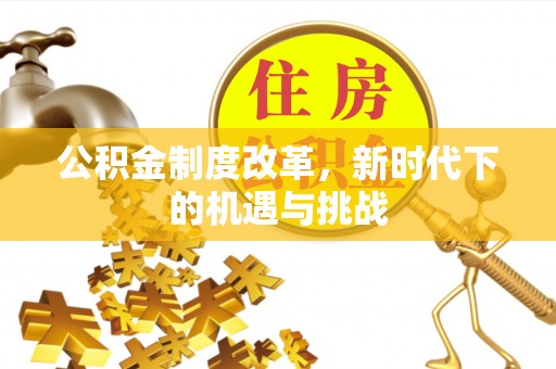 武宁公积金制度改革，新时代下的机遇与挑战