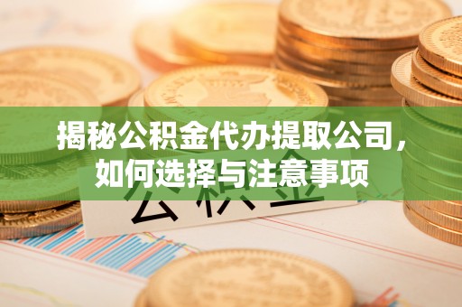 武宁揭秘公积金代办提取公司，如何选择与注意事项