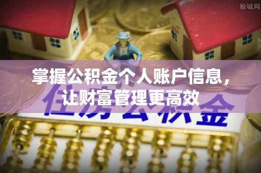 武宁掌握公积金个人账户信息，让财富管理更高效