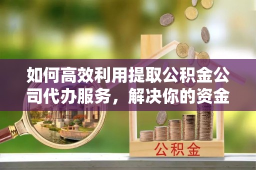 武宁如何高效利用提取公积金公司代办服务，解决你的资金难题