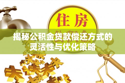 武宁揭秘公积金贷款偿还方式的灵活性与优化策略