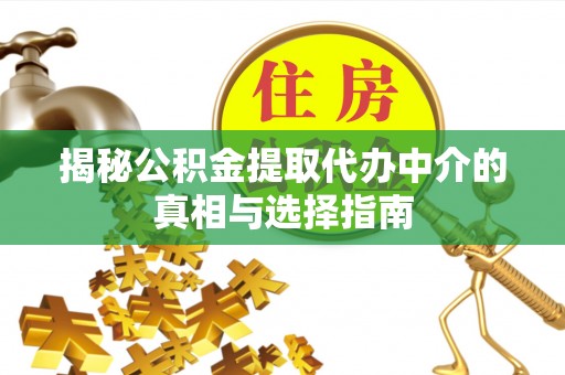 武宁揭秘公积金提取代办中介的真相与选择指南