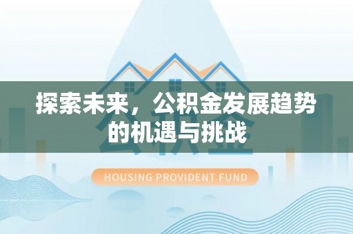 武宁探索未来，公积金发展趋势的机遇与挑战