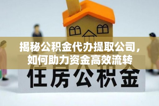 武宁揭秘公积金代办提取公司，如何助力资金高效流转
