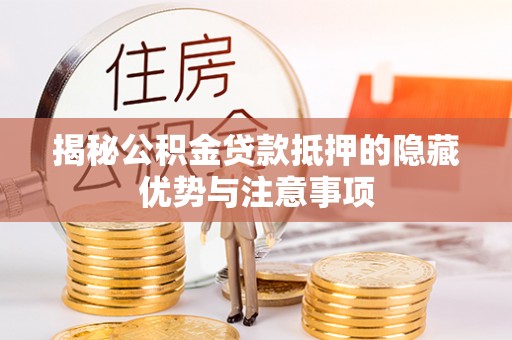 武宁揭秘公积金贷款抵押的隐藏优势与注意事项