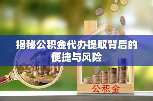 武宁揭秘公积金代办提取背后的便捷与风险