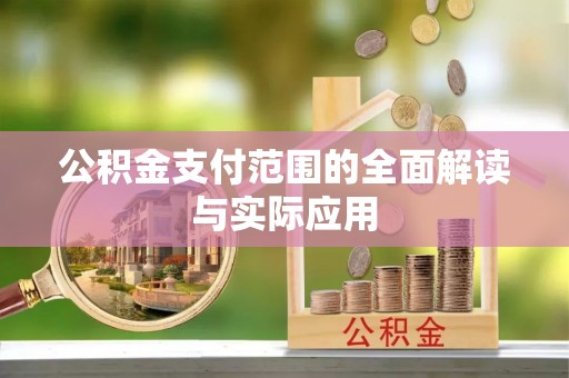 武宁公积金支付范围的全面解读与实际应用