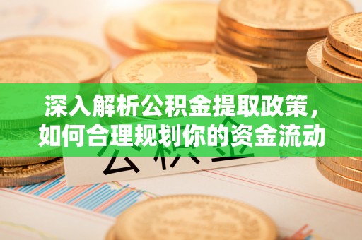 武宁深入解析公积金提取政策，如何合理规划你的资金流动